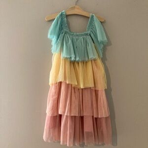 $48 ADD ON meri meri tulle tiered dress 3-4Y Zara Hanna Andersson Rylee + Cru